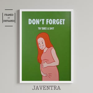 Joan Cornella - Vergiss nicht | Schwarz Humor Poster | Wohndeko | Zeitgenössische Kunst | Witziges Poster | Wand Kunst Dekor | Pop-Art