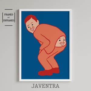 Joan Cornella - Sorriso / Poster di umorismo nero / Stampa di Joan Cornella / Arredamento per la casa / Arte contemporanea / Poster divertenti / Decorazione artistica da parete