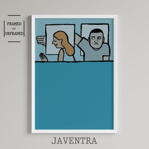 Jean Jullien - Hora de dormir / Pósters humorísticos / Lámina de Jean Jullien / Póster divertido / Decoración de pared / Arte contemporáneo / Decoración del hogar / Arte pop