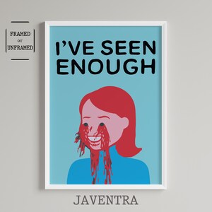 Joan Cornella - Ich habe genug gesehen | Poster schwarzer Humor | Joan Cornella Druck | Wohnkultur | Zeitgenössische Kunst | Witziges Poster | Kunst Wanddekor
