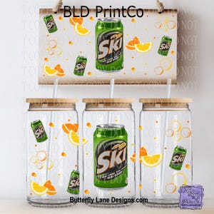 L999 Green Ski Soda UVDTF Libbey Wrap