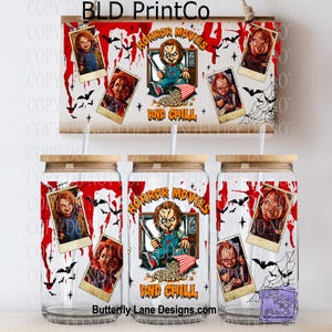 L552 Halloween Chucky- UVDTF Libbey Wrap