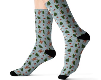 Christmas Socks Christmas Gift Funny Socks Cute Socks Fun Socks Sublimation Socks Novelty Socks