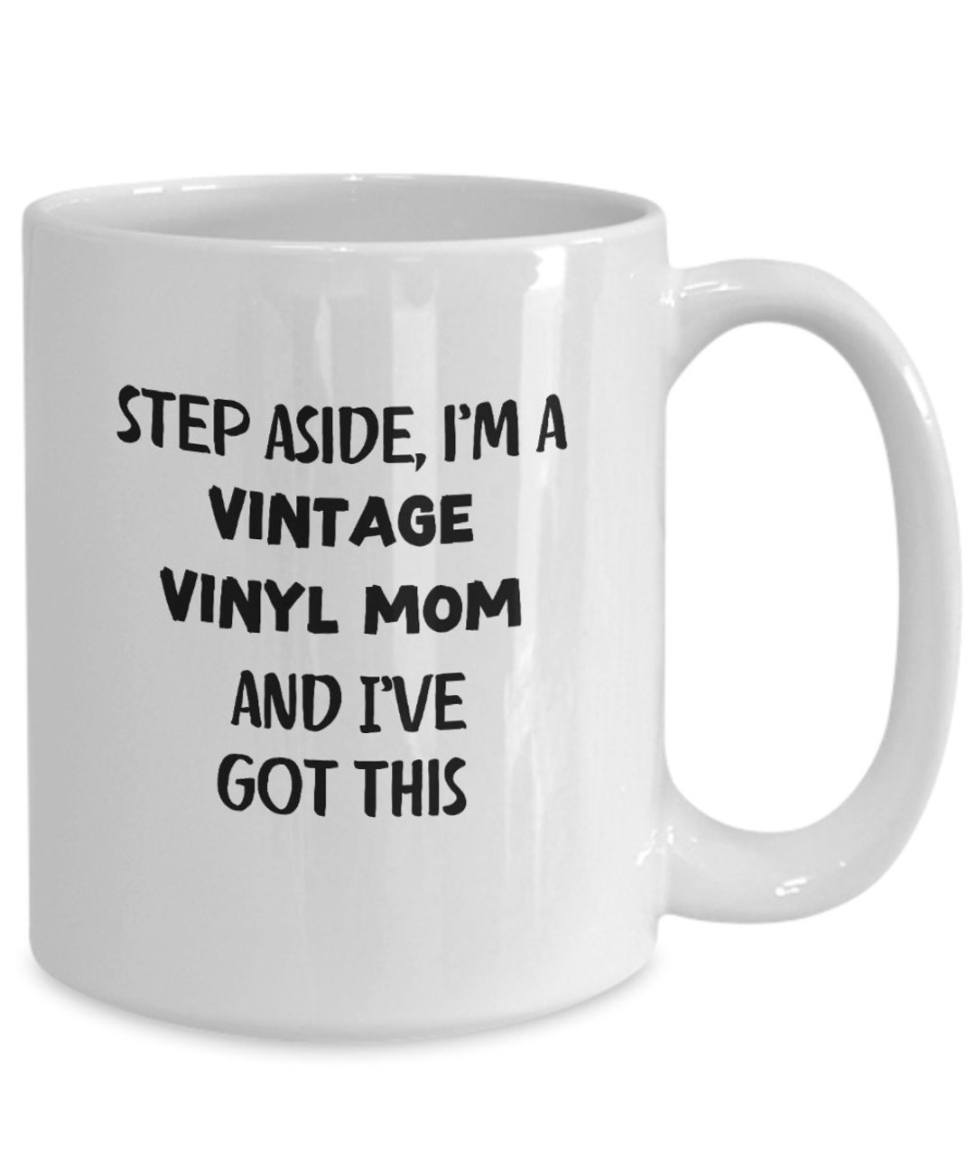 Vinyl Record Mug, Mother's Day Mug, Vintage Vinyl Collector Mug, Gift