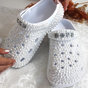 Luxury Personalized Special Bridal Slippers Comfortable Crocs - Etsy