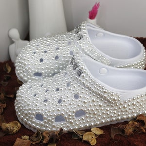 Luxury Personalized Special Bridal Slippers, Comfortable Crocs Style ...