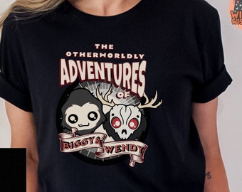Otherworldy Adventures of Biggy and Wendy, Cryptid Collections T-shirt, Cryptozoologist TShirt, Cryptid Tee, Bigfoot Sasquatch Wendigo Shirt