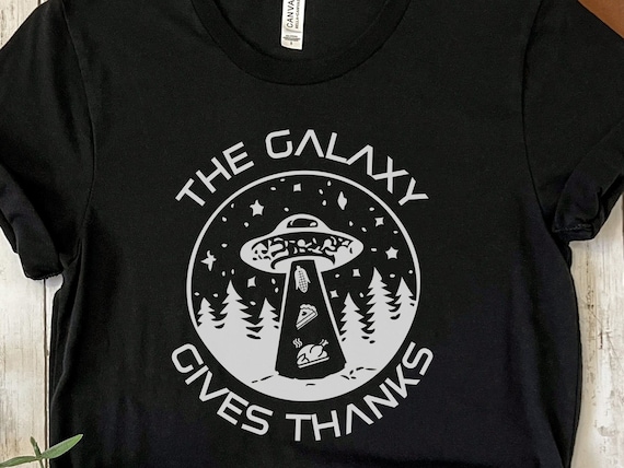 Alien Thanksgiving Shirt, Alien TShirt, UFO T-Shirt, UFO Thanksgiving Shirt, Thanksgiving and UFOs, Cryptid Mens Tshirt Gift, Novelty Tee