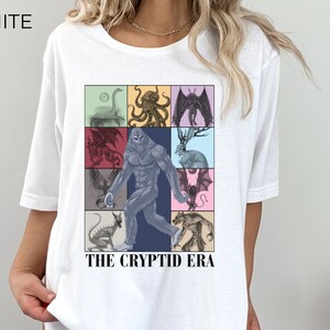 The Cryptid Era Shirt, Cryptid Collections Bigfoot Sasquatch TShirt, Mothman Shirt, Loch Ness Monster Shirt,  Cryptozoologist Gift for Her