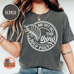 Roly Poly Shirt Comfort Colors Isopod Shirt Vintage Western Rodeo Cowboy T-shirt Insect Shirt Funny Weird Crazy Shirt Insect Graphic Tee