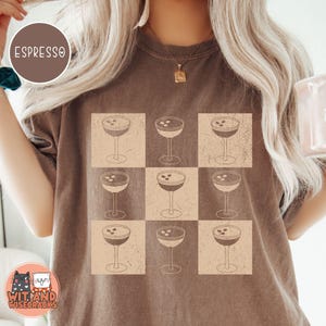 Espresso Martini Shirt Comfort Colors Martini Lover Gift Martini Club Tshirt Tini Time Espresso Martini Birthday Christmas Gift for Her