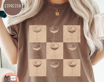 Espresso Martini Shirt Comfort Colors Martini Lover Gift Martini Club Tshirt Tini Time Espresso Martini Birthday Christmas Gift for Her