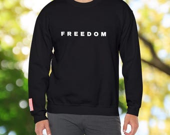 Embroidered Freedom Minimalist Sweatshirt