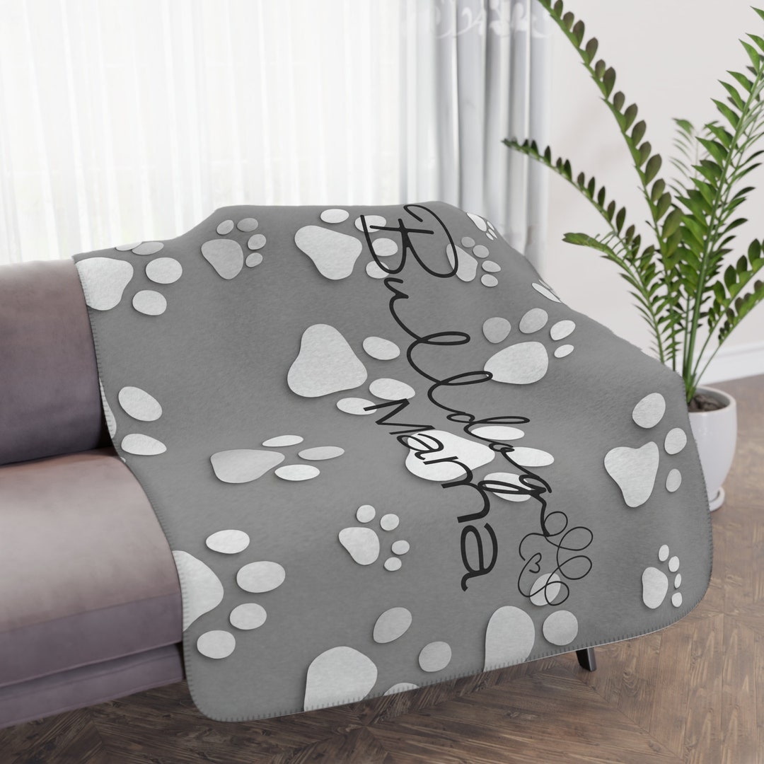 Blanket Bulldog Blanket Gift for Dog Owner Mama Gift for Etsy