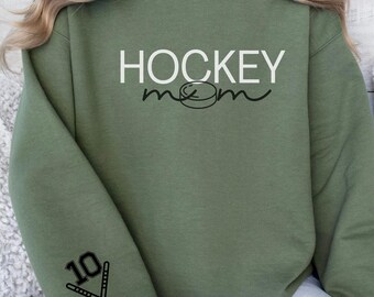 Custom Sports Mom Sweatshirt: Personalized Player Number Gift