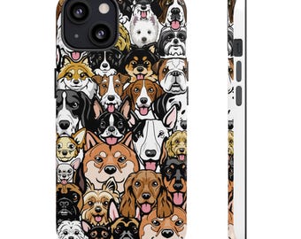 Dog Breeds Phone Case: Protective Dual Layer iPhone & Galaxy Case