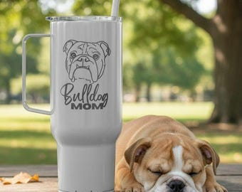 Bulldog Engraved Tumbler