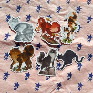De nieuwe Prophecy Warrior Kitties-stickers
