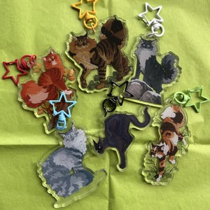 De nieuwe Prophecy Warrior Kitties sleutelhangers