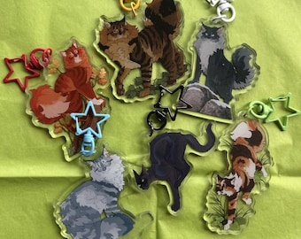 Llaveros de los nuevos gatitos guerreros de la profecía
