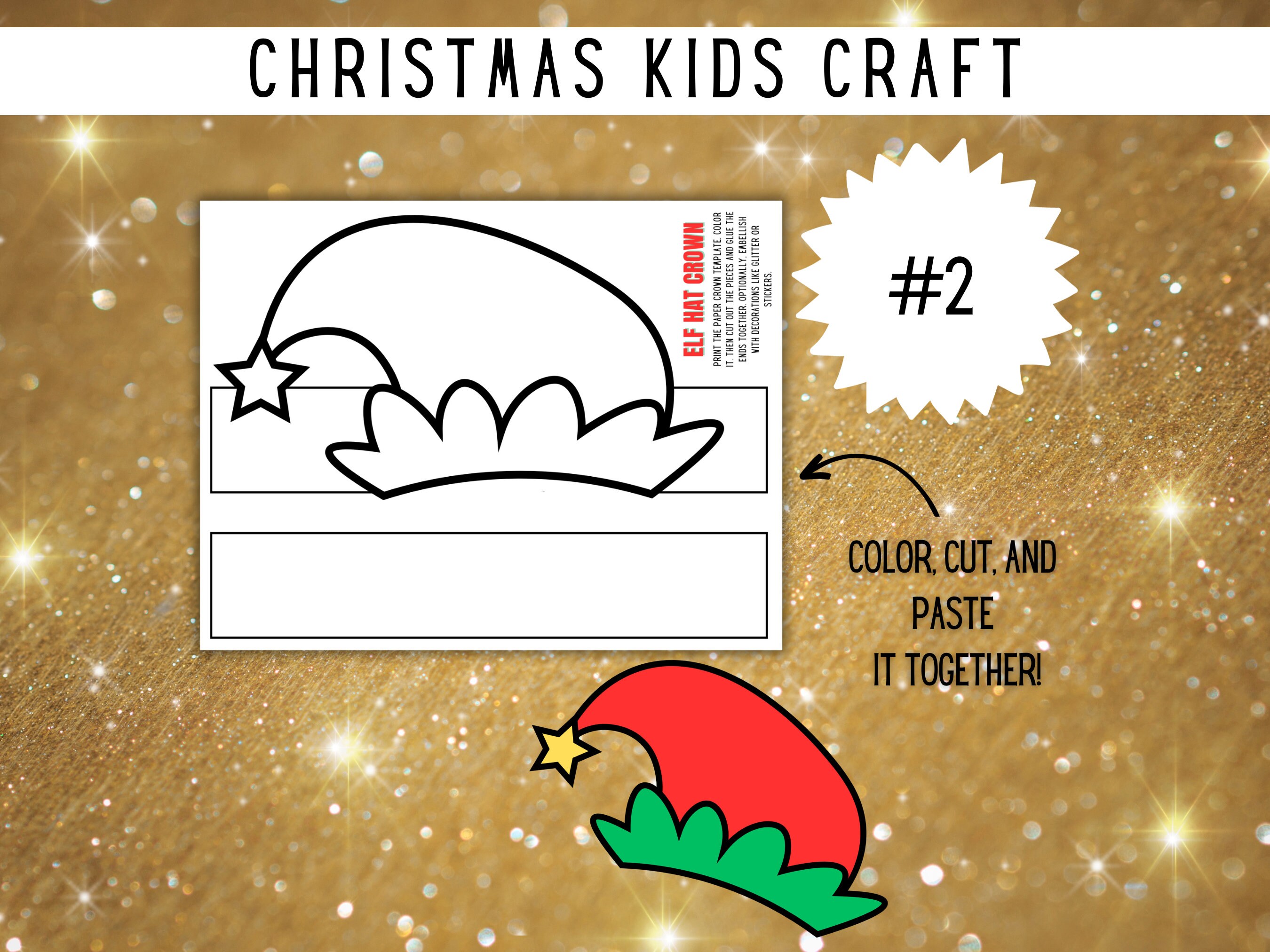 Printable Christmas Kids Crafts, Crafts for Christmas Party, Holiday ...