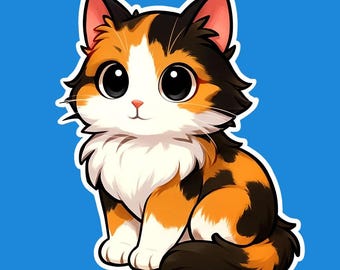 Calico Kawaii Style – Flexible Fridge Magnet