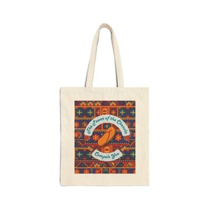 Sac fourre-tout - Cabas automne en toile patchwork « The Power of the Chancla Compels You »