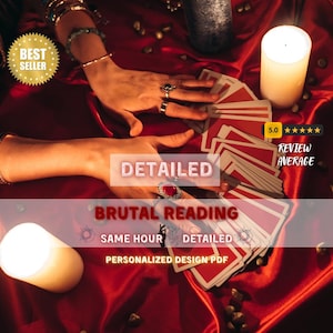 Lecture de tarot brutale et honnête | Rapport PDF psychique détaillé | Sans revêtement en sucre | Amour, carrière, orientation de vie | Perspicacité spirituelle