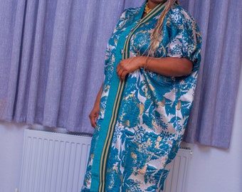 Caftan en brocart / Boubou du Nigeria / Bubu en brocart / Caftan en owanbe / Caftan du Nigeria africain.