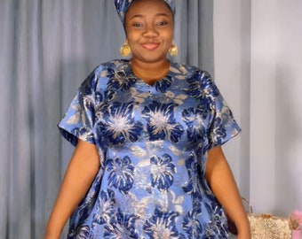 Boubou dress/ brocade boubou/ owanbe kaftan/ kaftan dress/ boubou/ kaftan/