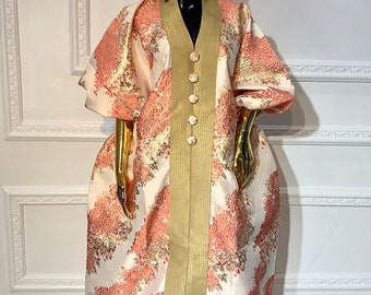 Brocade kaftan / Nigeria Boubou / brocade bubu / owanbe kaftan/ African Nigeria Kaftan/ Kaftan dress/ Nigeria kaftan.