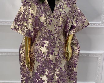 Robe boubou en brocart/robe caftan/ caftan/boubou à broderies/ caftan owanbe/ robe boubou du Nigeria/robe caftan africaine