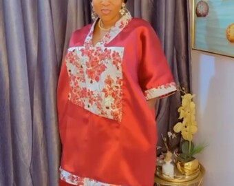 Mikado kaftan / Nigeria Boubou / brocade bubu / owanbe kaftan/ African Nigeria Kaftan/ Kaftan dress/ Nigeria kaftan.