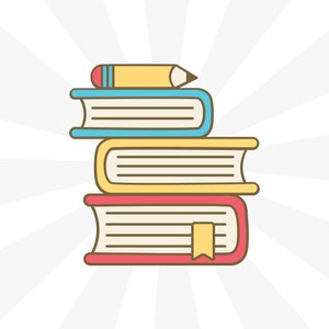 Overzicht potlood en boeken Cookie Cutter STL 3D-afdrukbestand - Teacher Appreciation
