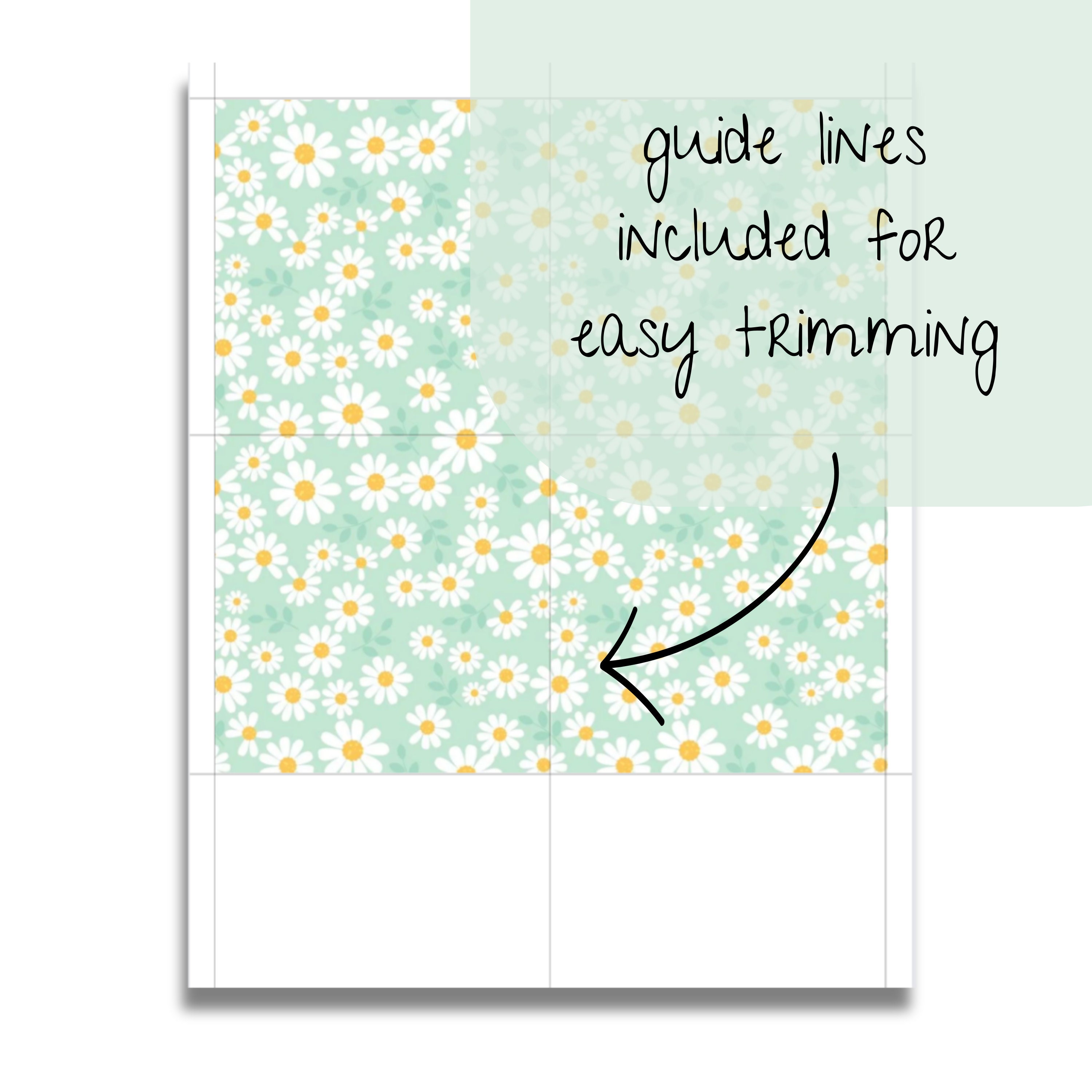 Daisy Backer Daisy Flower Cookie Backer Instant Digital Download - Download, Print ...