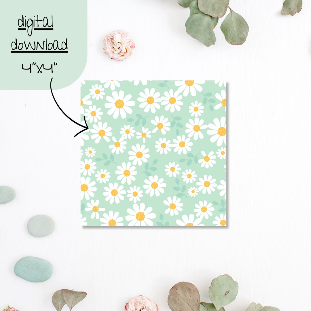 Daisy Backer Daisy Flower Cookie Backer Instant Digital Download - Download, Print ...