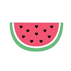Watermelon outline Cookie Cutter STL 3D print file - Summer Party