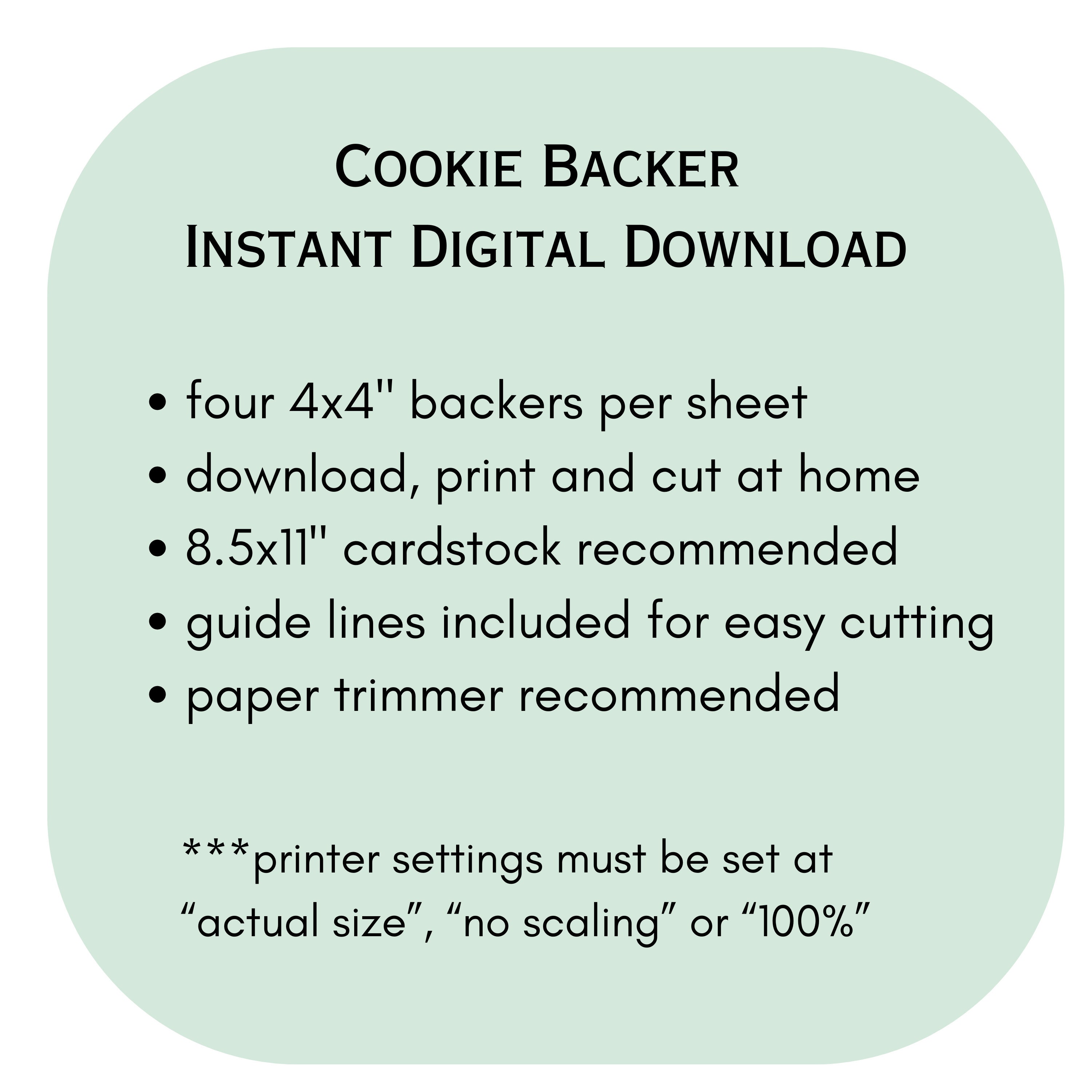 Daisy Backer Daisy Flower Cookie Backer Instant Digital Download - Download, Print ...