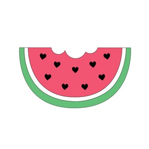 Wassermelone Cookie Cutter STL 3D Druckdatei - Umriss - Sommerparty