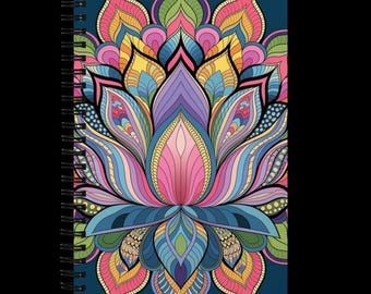 Spiral notepad | Notebook | Diary | Notes | Notes | Gift idea | Mindfulness | Manifesting | Notebook | Mandala