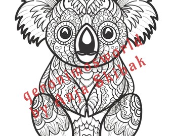10 mandala coloring pages | Animals Mandala | Painting | Download | Children| Adults | Preschool | digital product | print yourself