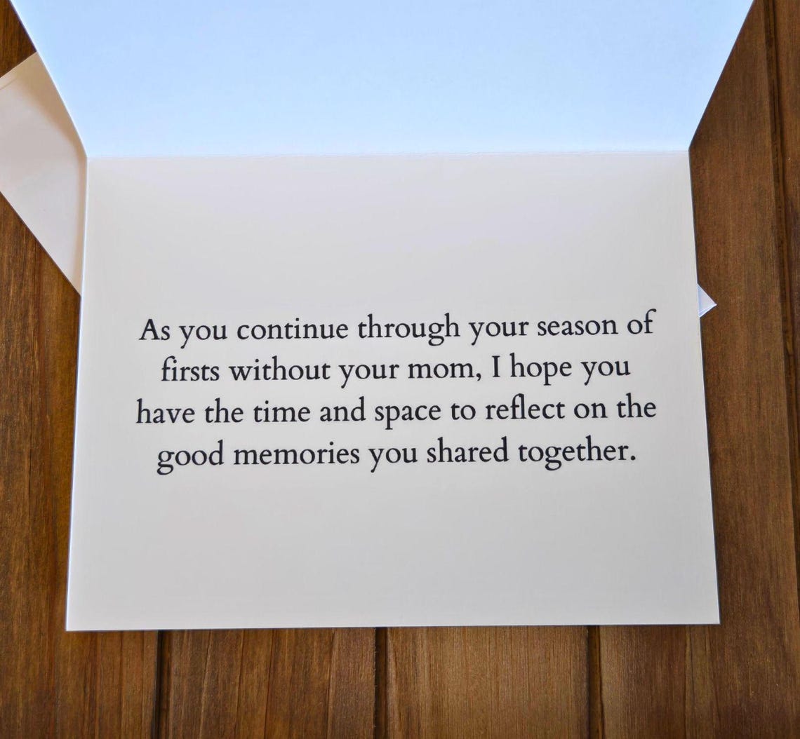 Sympathy Mother's Day Card, Loss of Mom, Grief Card - Etsy