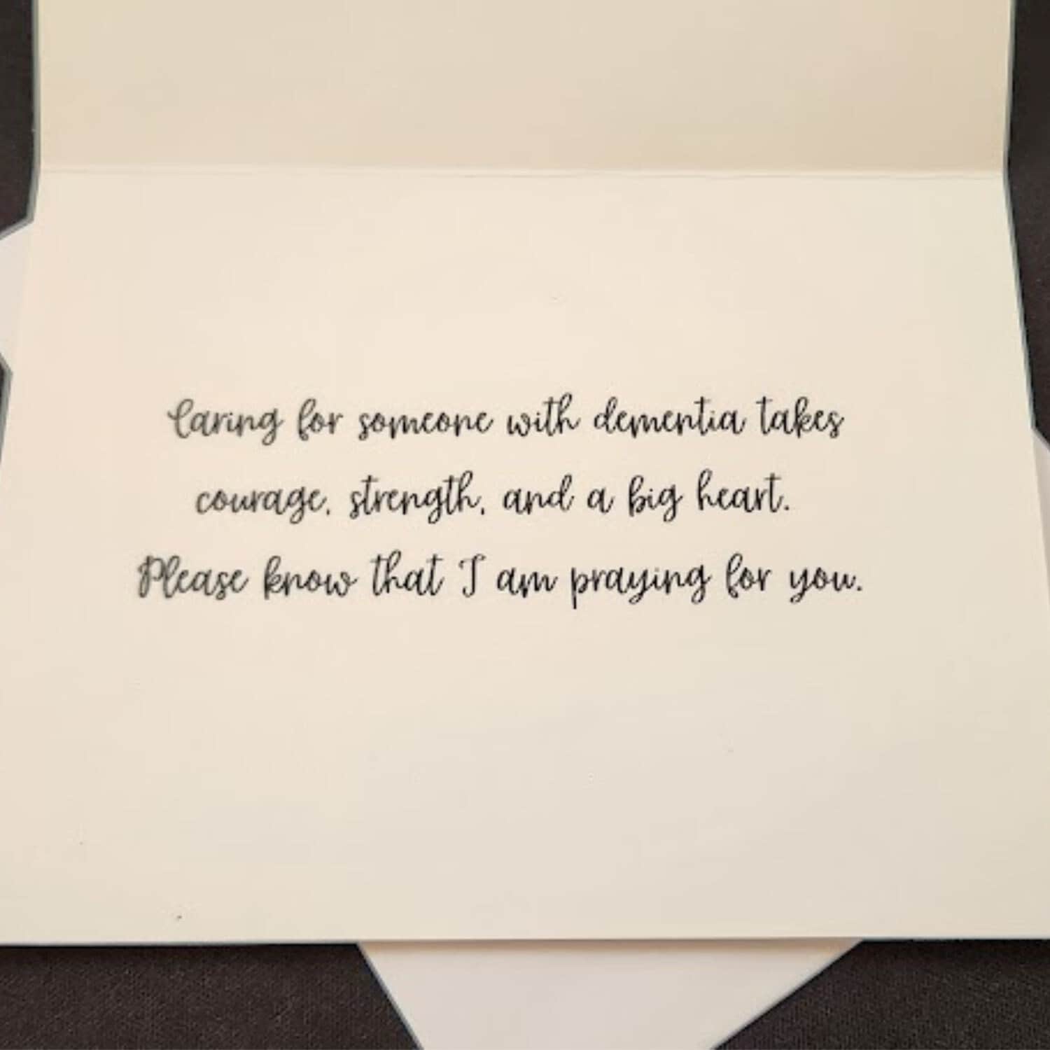 Encouraging Card for Those Taking Care of a Loved One With Dementia or ...