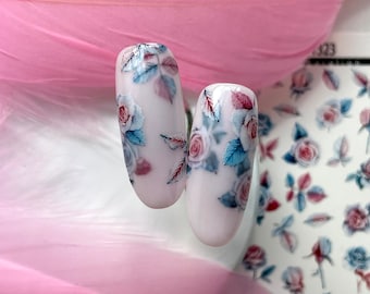 Water nail decal