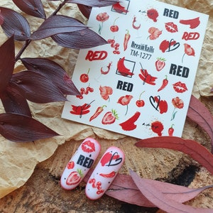 Nail water decal