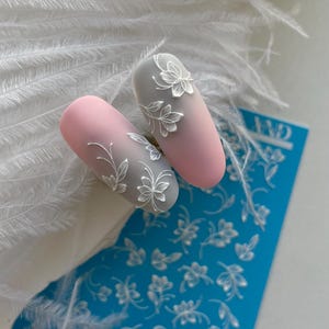 3D nail water decal