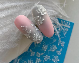 3D nail water decal