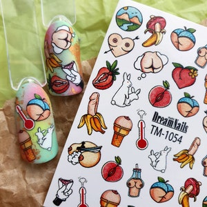 Nail water decal