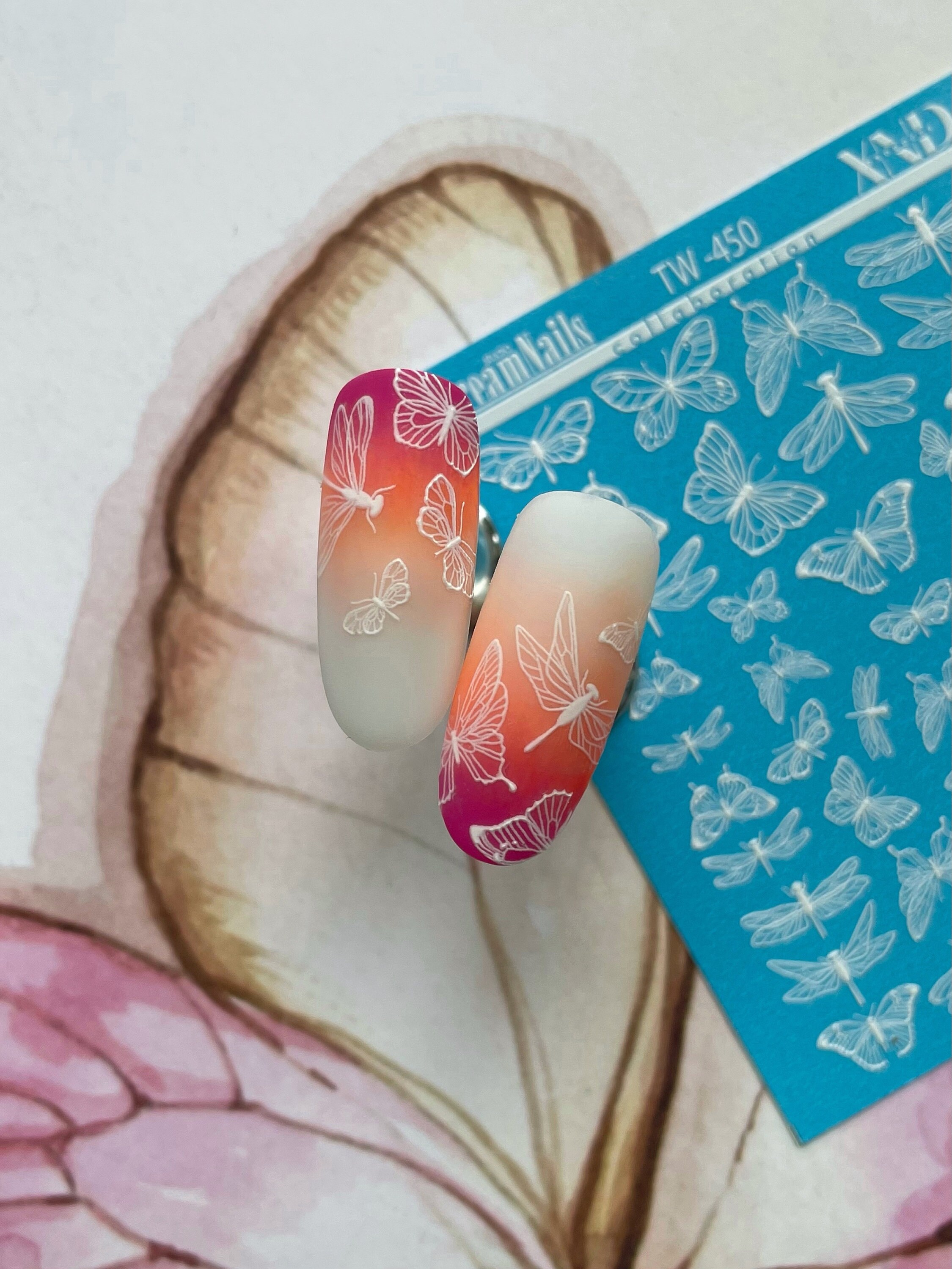 Nail water decal