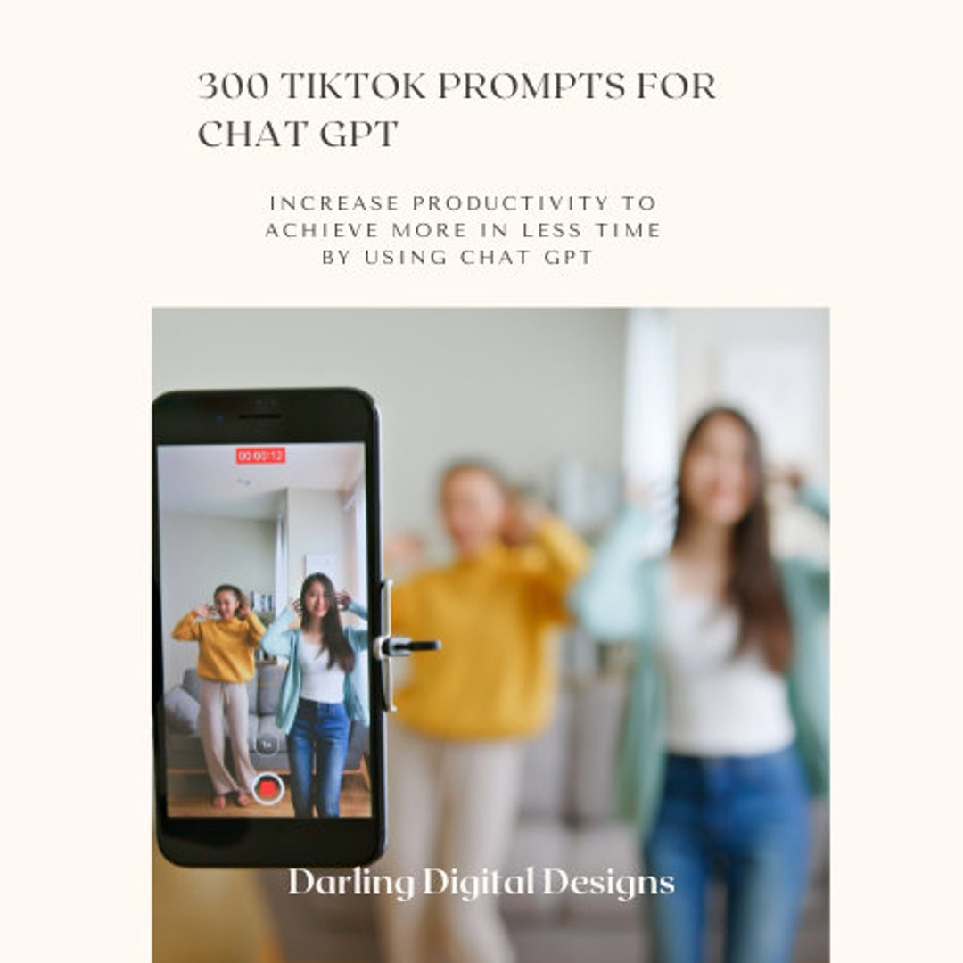 300 Tiktok Prompts Ultimate Chatgpt Prompts Bundle Boost Productivity ...